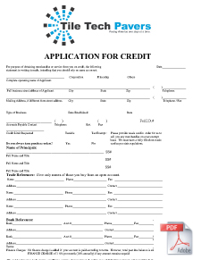 Credit Application